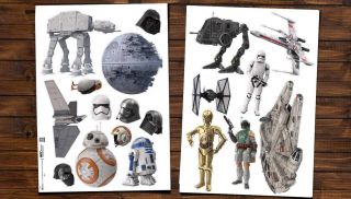 Stenska nalepka Star wars set