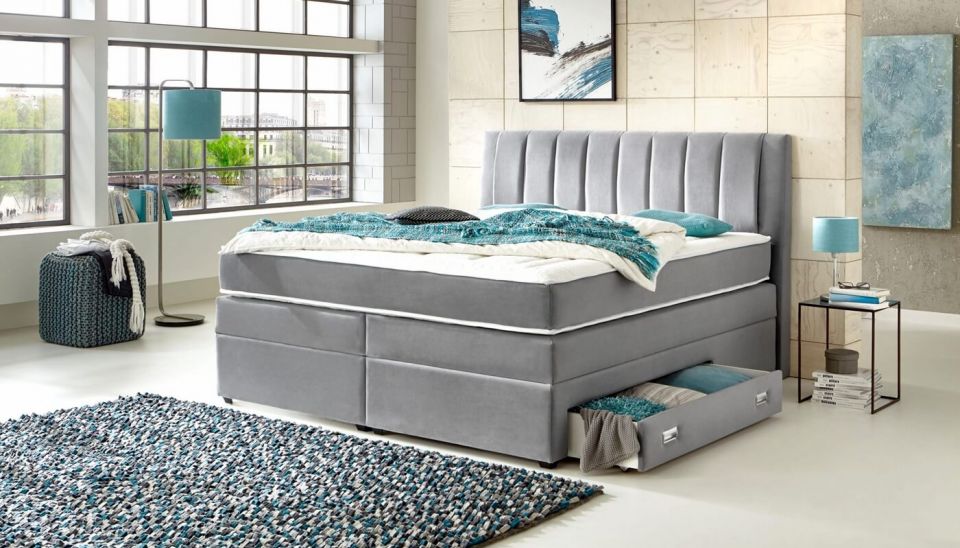 Oblazinjena postelja Jasmina, dimenzije 140x200, 160x200, 180x200 cm