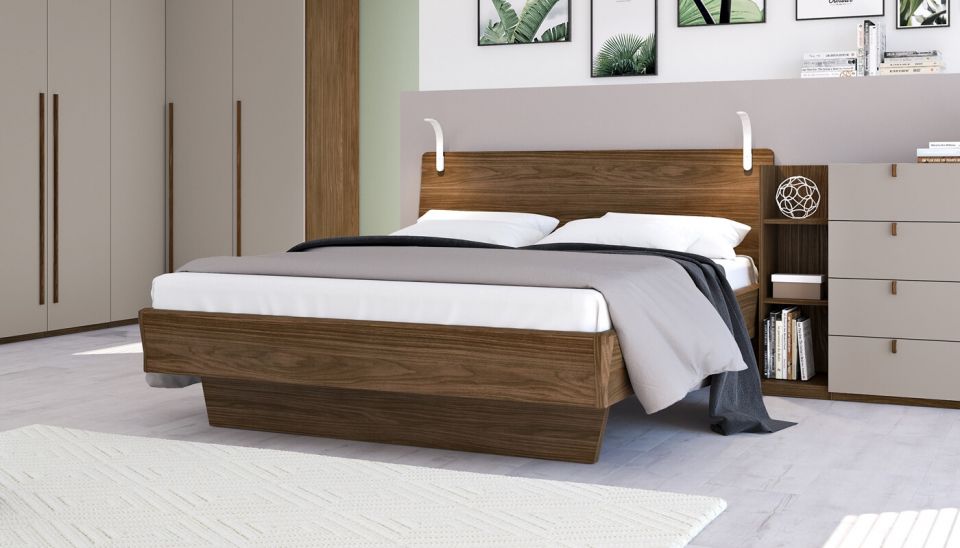 Lesena postelja Alples Arabeska 160x200, 180x200, dolžina tudi 210 in 220 cm