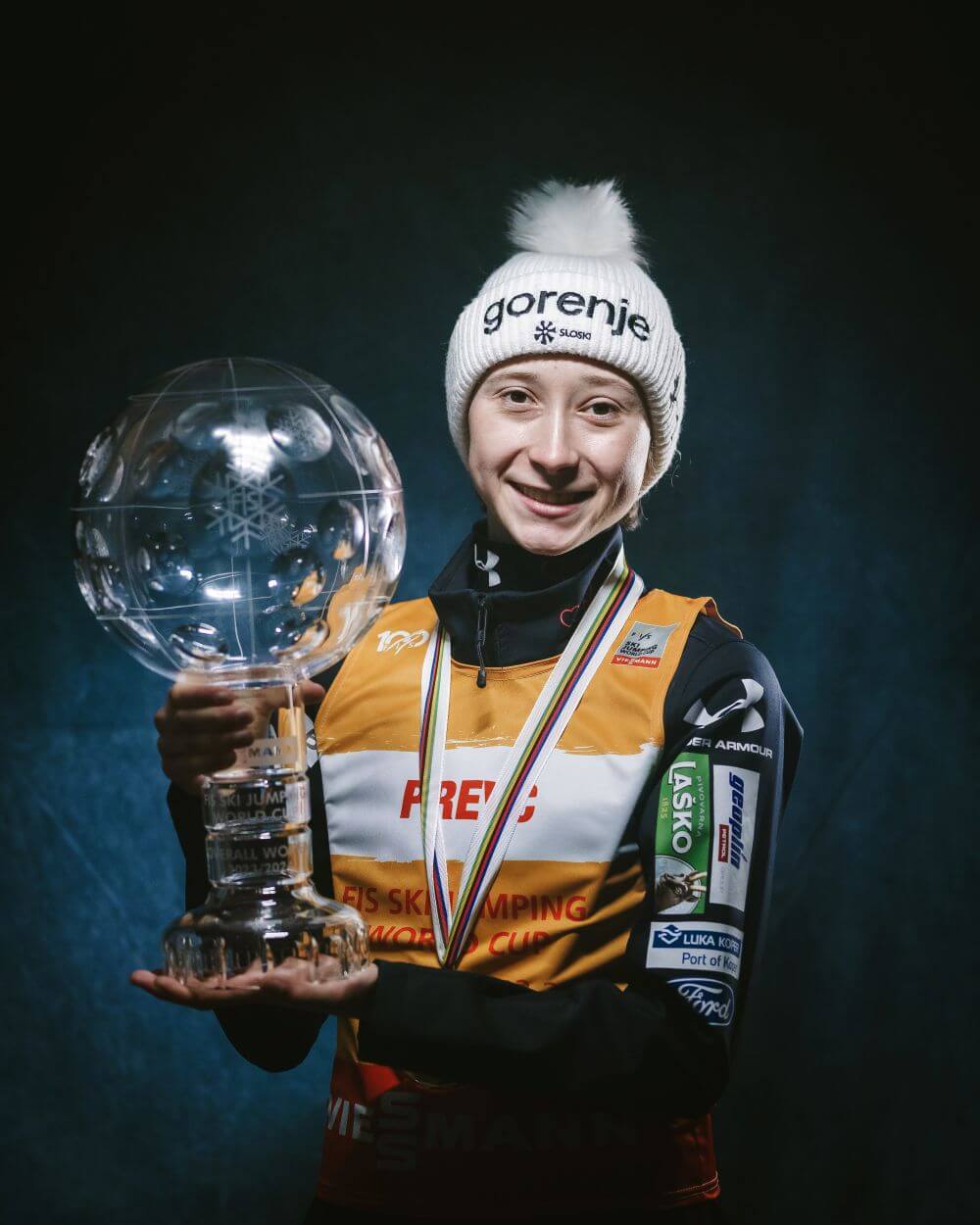 Nika Prevc in veliki kristalni globus 2023/24